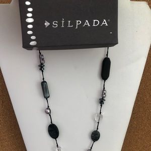 Stunning Silpada 35” long multi stone necklace
